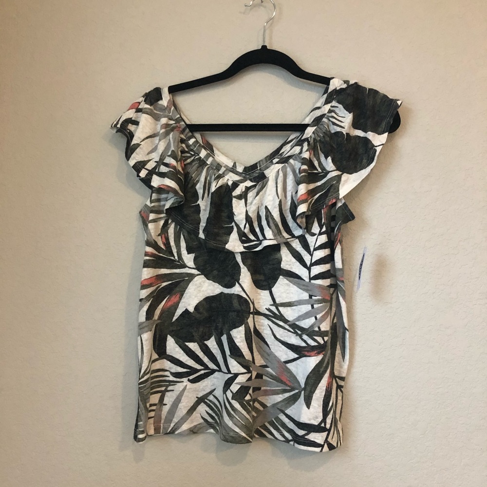 Old Navy Ruffled V-Neck Top /New